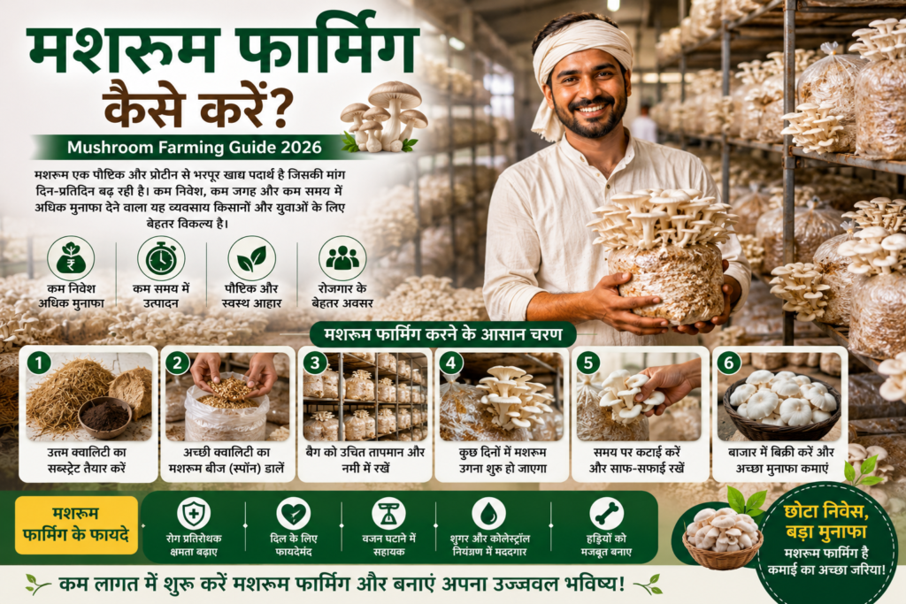 मशरूम फार्मिंग कैसे करें