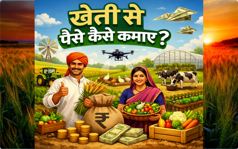 खेती से पैसे कैसे कमाए